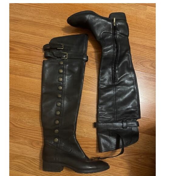 Sam Edelman Pierce Over The Knee Black Riding Boots 7 - Picture 4 of 9